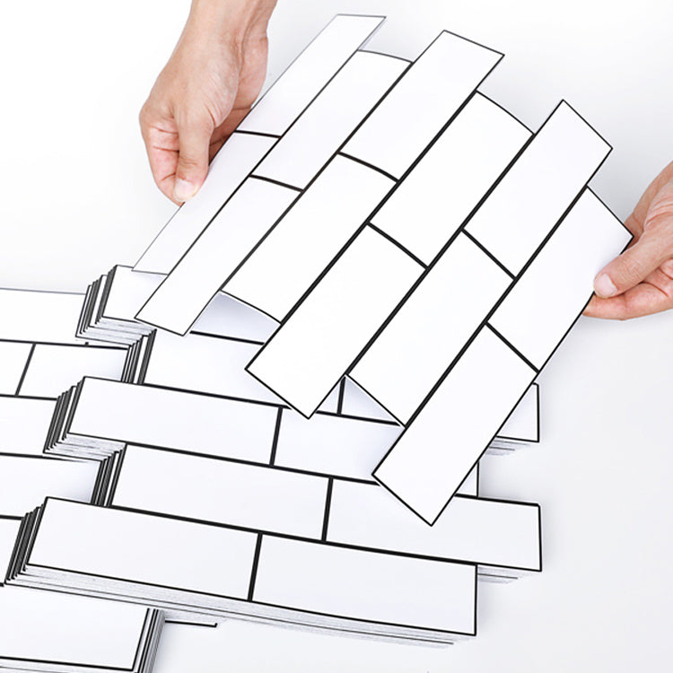 BowLift | Plastic Peel & Stick Subway Tiles Contemporary Waterproof Peel & Stick Subway Tiles