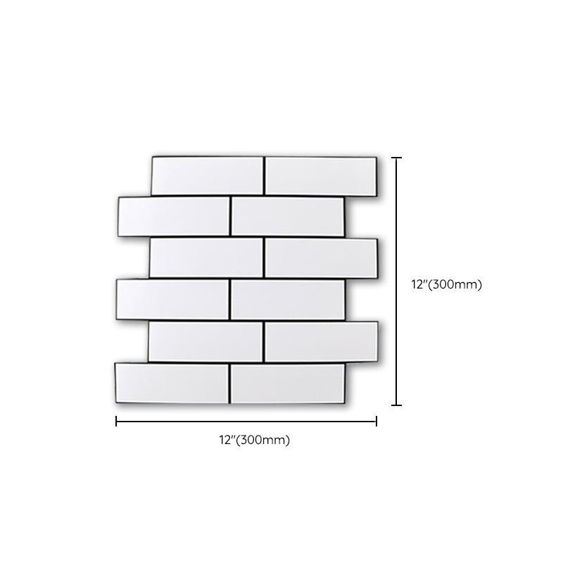 BowLift | Plastic Peel & Stick Subway Tiles Contemporary Waterproof Peel & Stick Subway Tiles