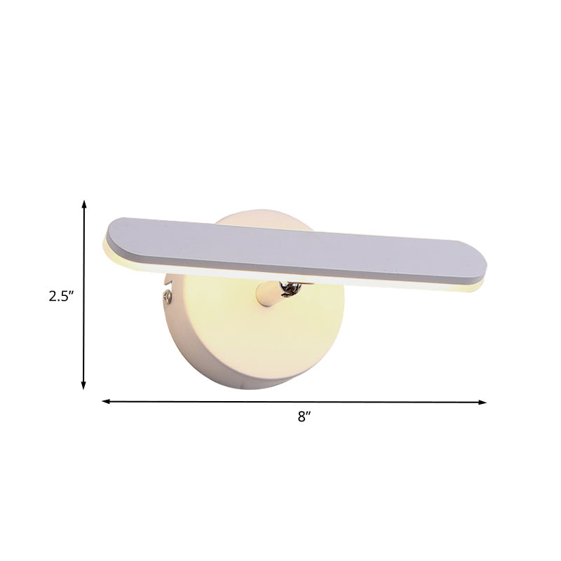 BowLift | Aluminium Linear Wall Lamp Modern LED White Wall Light in Natural/Warm Light for Bathroom