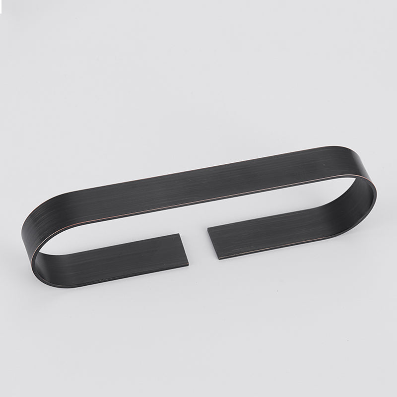 BowLift | 2-piece modern bathroom hardware set in gold/black, towel holder