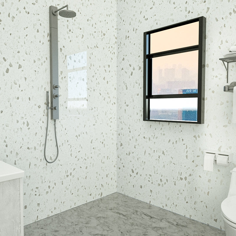 BowLift | Marbleing Water-repellent Tile PVC Single Peel and Stick Tile for Bathroom Back Wall