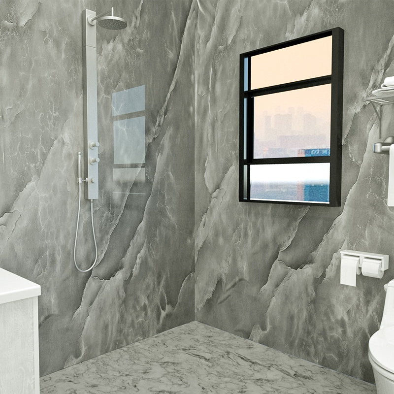 BowLift | Marbleing Water-repellent Tile PVC Single Peel-and-stick Tile for Bathroom Back Wall