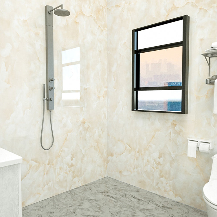 BowLift | Marbleing Water-repellent Tile PVC Single Peel and Stick Tile for Bathroom Back Wall