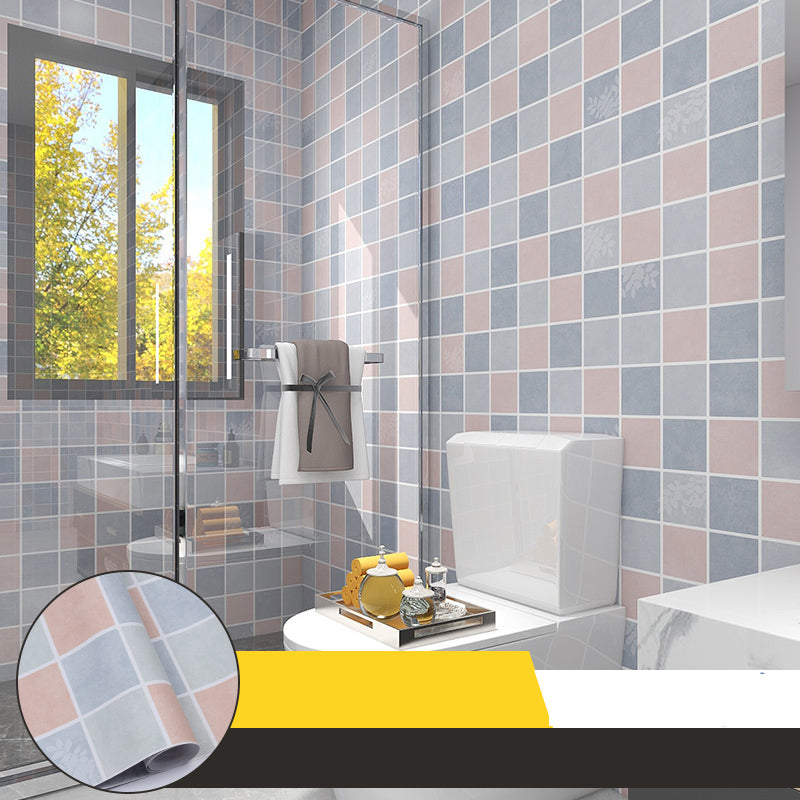 BowLift | Grid Mosaic Peel & Stick Tiles Scratch-resistant Wallpaper for Bathroom Back Wall