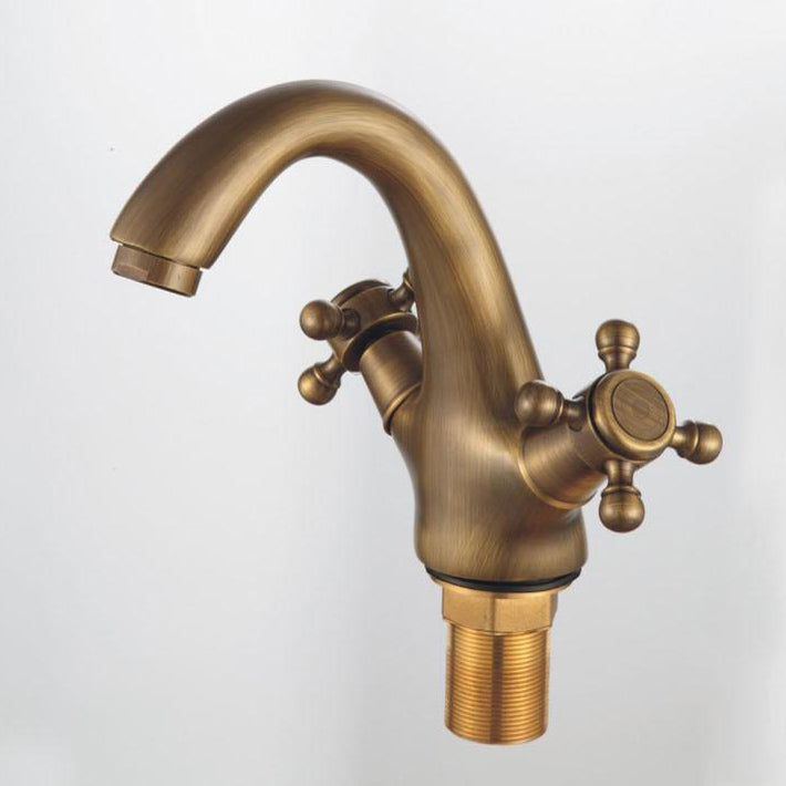BowLift | Industrial Widespread Bathroom 2 Faucet Cross Handles Sink Faucet
