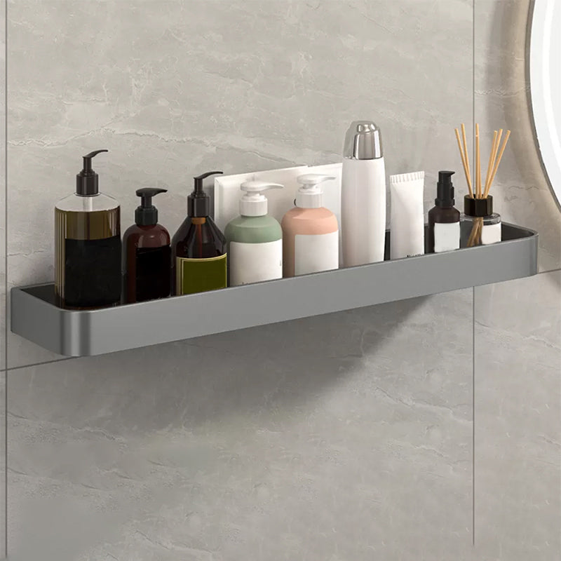 BowLift | Modern Grey 2-piece Bathroom Accessory Set, Matte Grey, Bathroom Shelf