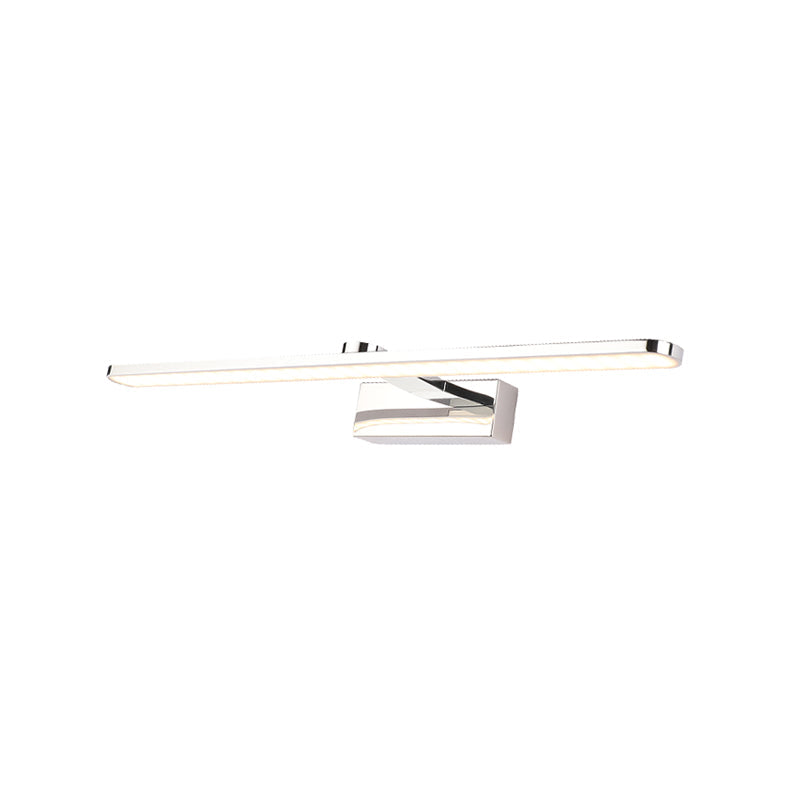 BowLift | Extended Acrylic Vanity Lighting Simple Style 16"/17"/23" L LED White Finish Wall Light Wall Lamp for Bathroom in Warm/White Light