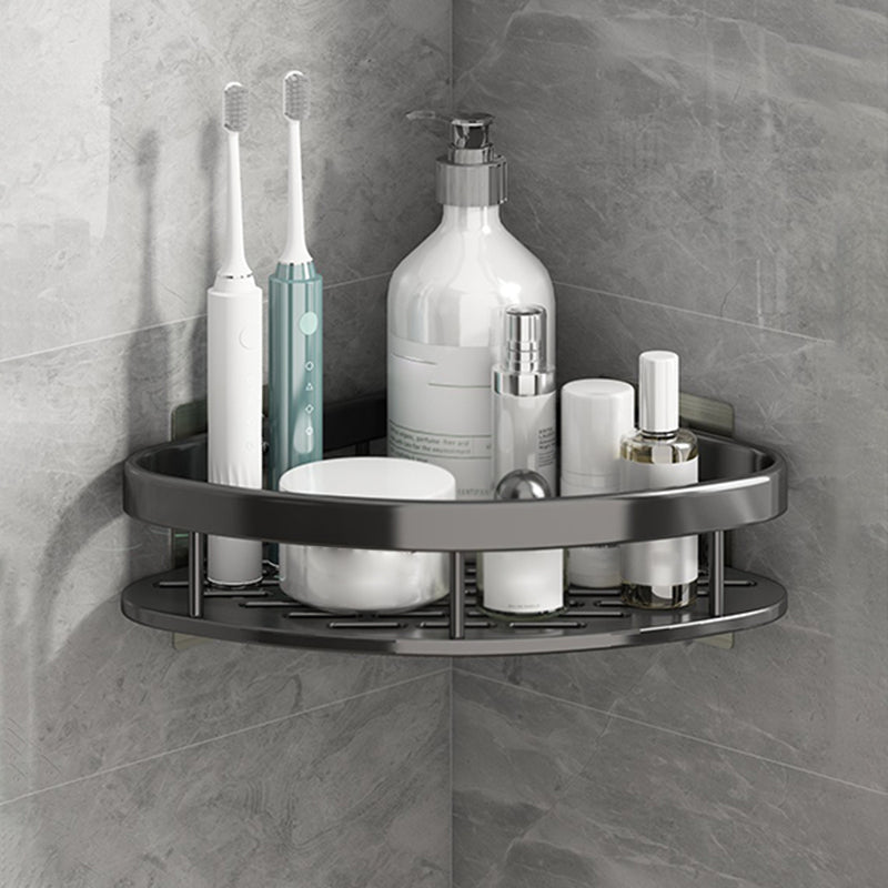 BowLift | Silver/Black Bathroom Accessories Set Modern 1/2/3 - Piece Bathroom Shelf