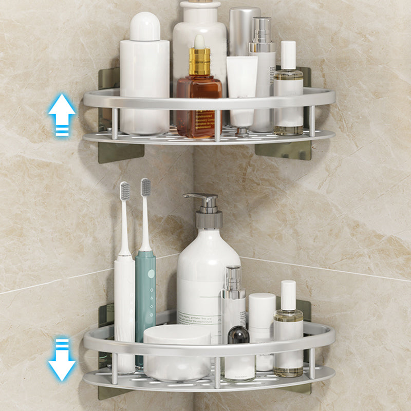 BowLift | Silver/Black Bathroom Accessories Set Modern 1/2/3 - Piece Bathroom Shelf