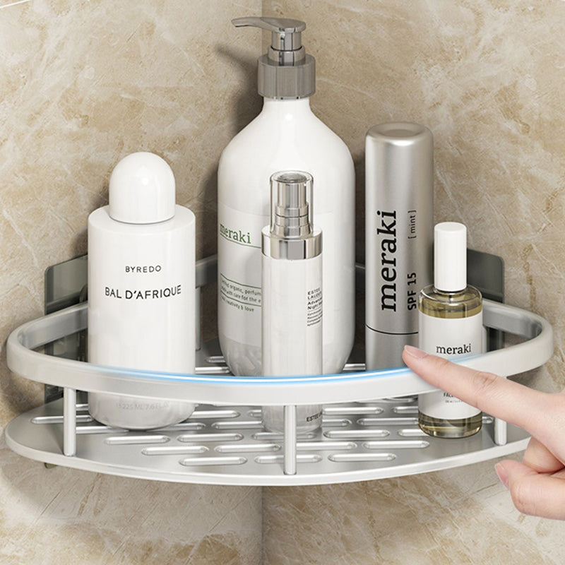BowLift | Silver/Black Bathroom Accessories Set Modern 1/2/3 - Piece Bathroom Shelf