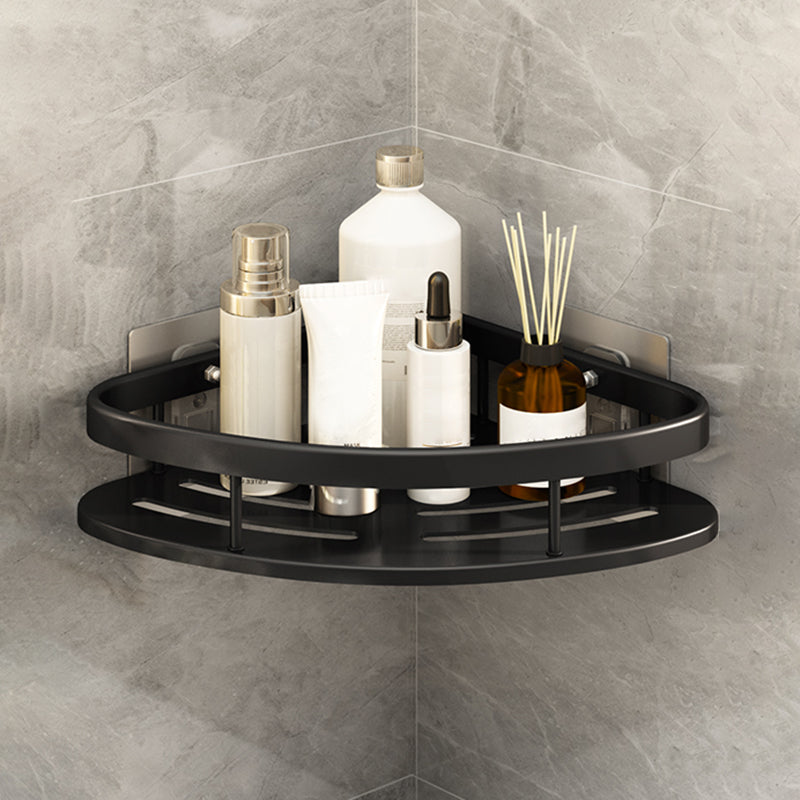 BowLift | Silver/Black Bathroom Accessories Set Modern 1/2/3 - Piece Bathroom Shelf