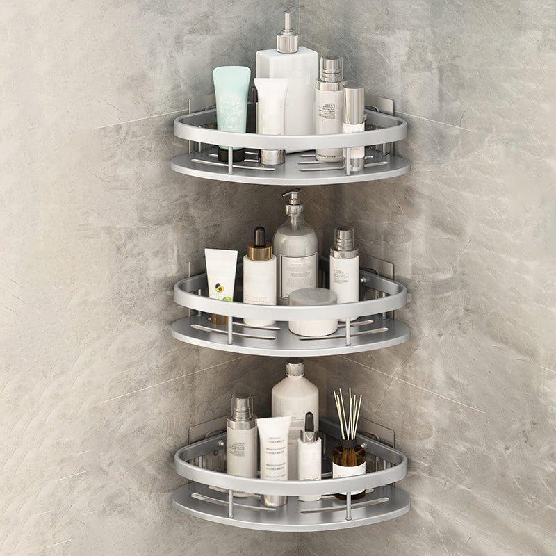 BowLift | Silver/Black Bathroom Accessories Set Modern 1/2/3 - Piece Bathroom Shelf