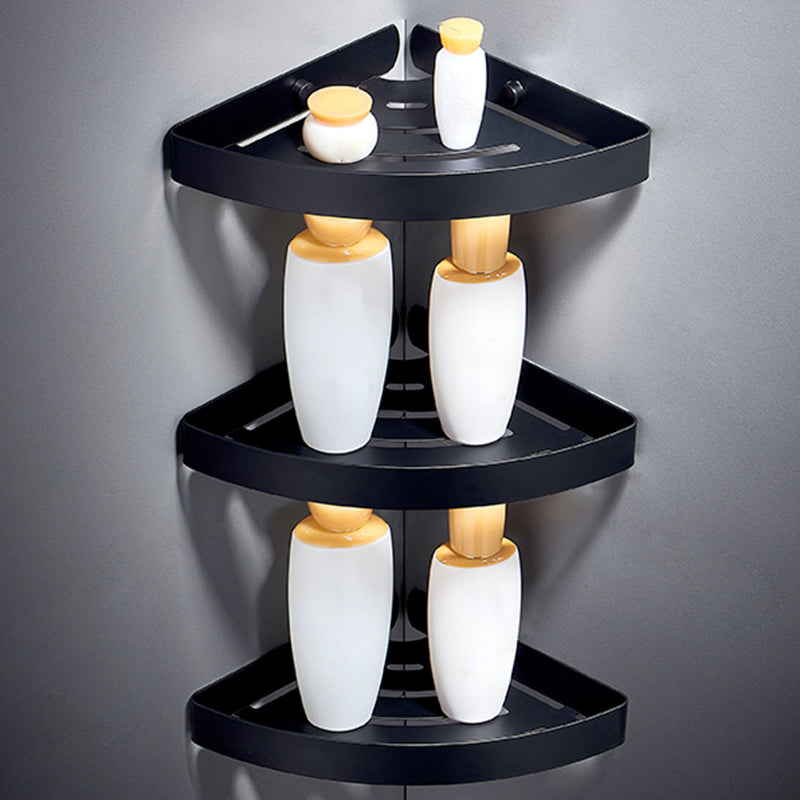 BowLift | Silver/black Bathroom accessory set Modern 1/2/3 - Piece Bathroom shelf