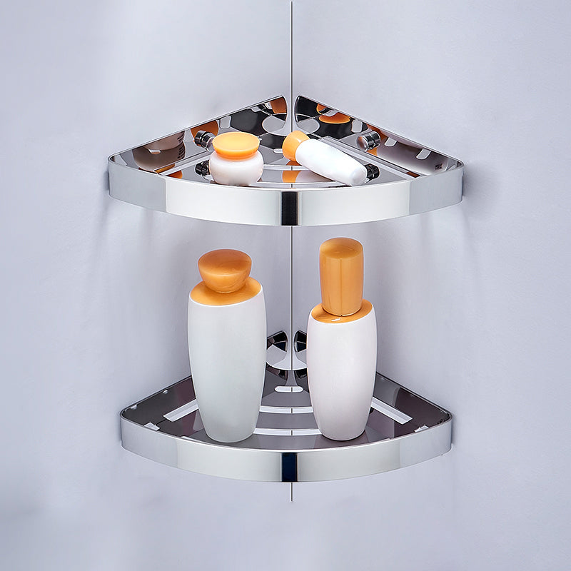 BowLift | Silver/black Bathroom accessory set Modern 1/2/3 - Piece Bathroom shelf