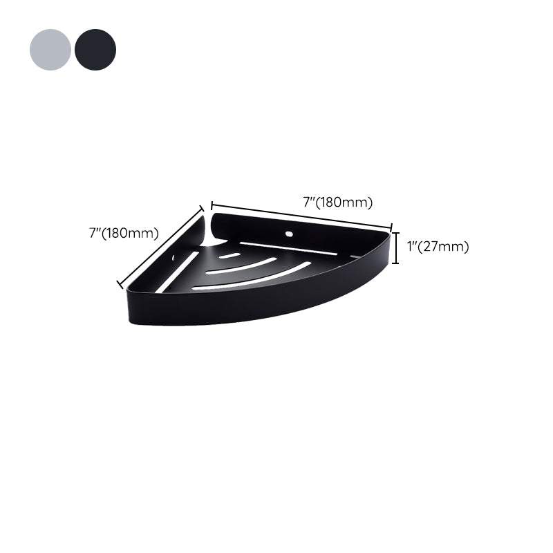 BowLift | Silver/black Bathroom accessory set Modern 1/2/3 - Piece Bathroom shelf