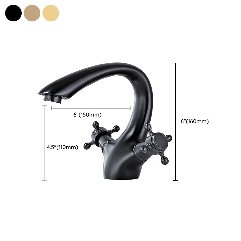 BowLift | Bathroom Accessories Faucet Double Cross Handle Low Arc Industrial Sink Faucet