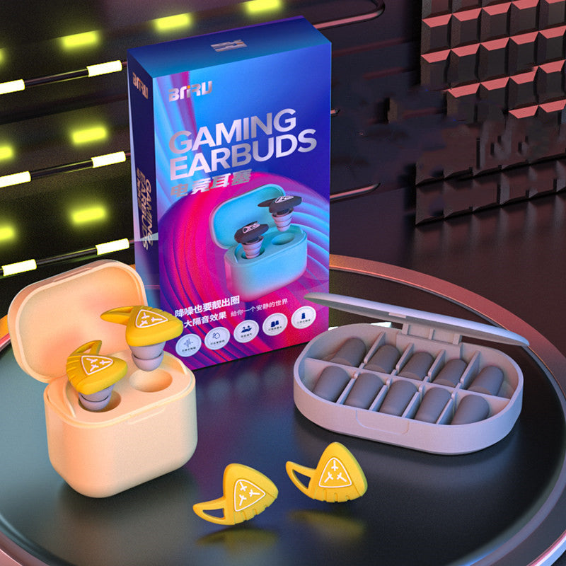 BowLift | Double-Tier Silicone Earplugs with 5 Pairs Foam Earplugs, for Noise, Sleeping & More