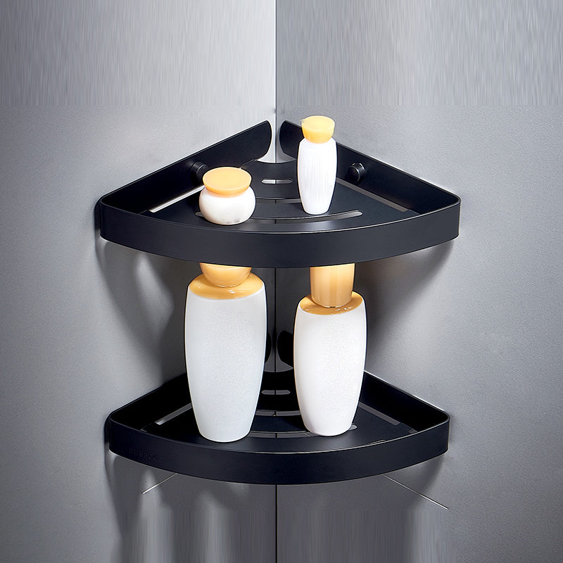 BowLift | Silver/Black Bathroom Set Modern 1/2/3 Piece Anti-Rust Bathroom Shelf