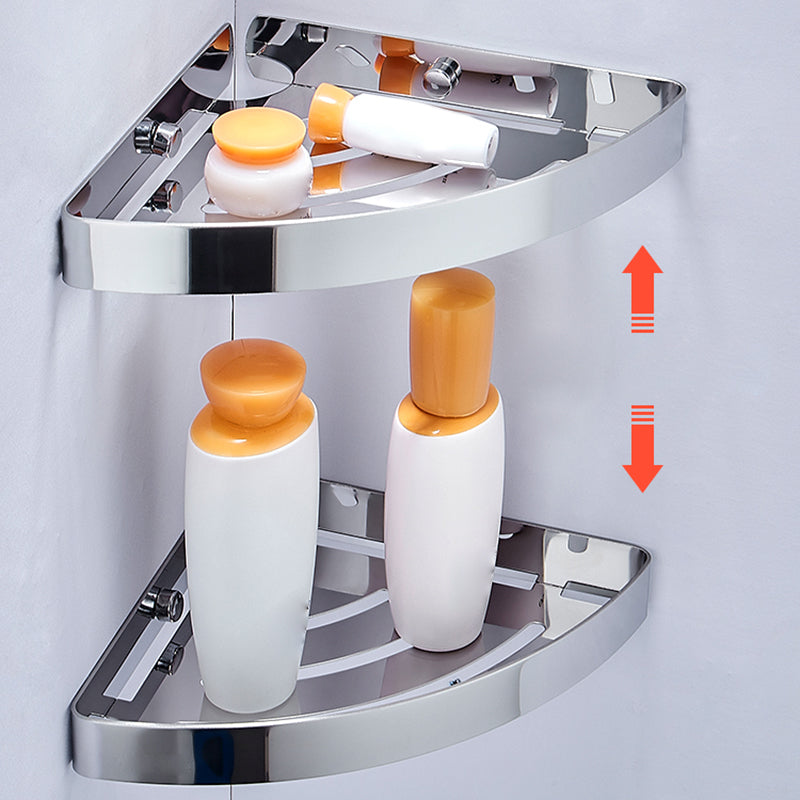 BowLift | Silver/Black Bathroom Set Modern 1/2/3 Piece Anti-Rust Bathroom Shelf