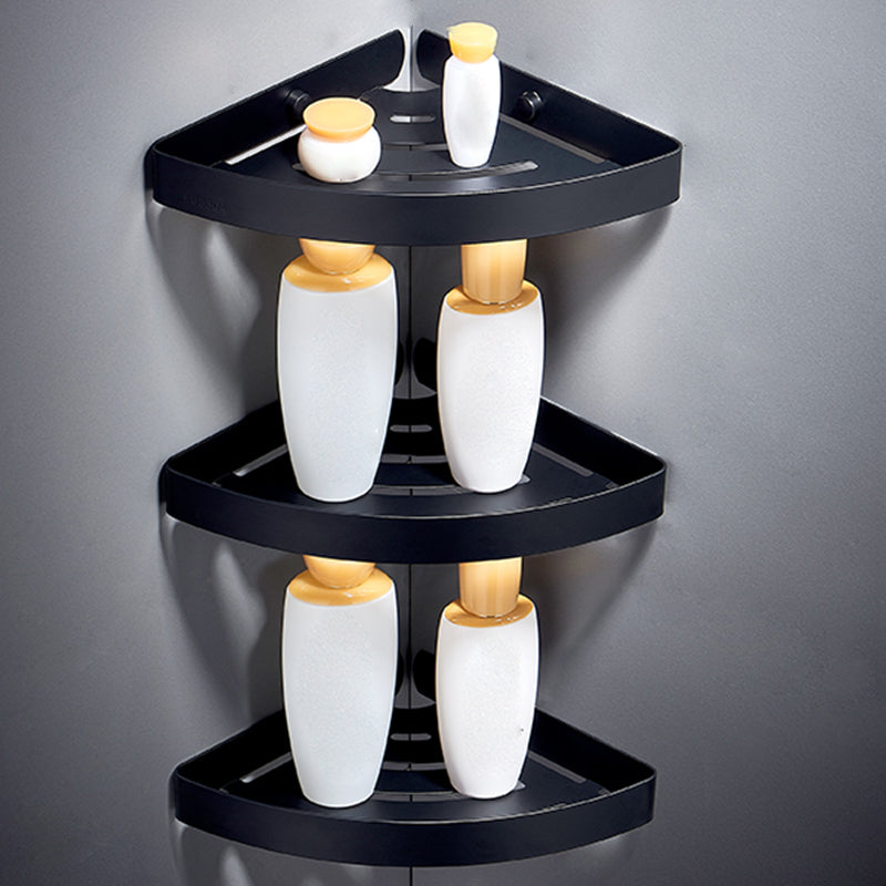 BowLift | Silver/Black Bathroom Set Modern 1/2/3 Piece Anti-Rust Bathroom Shelf