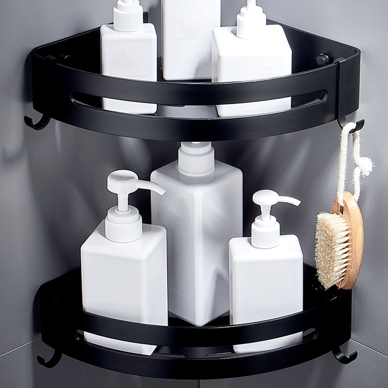 BowLift | Black Bathroom Set Modern 1/2/3 - Piece Anti-Rust Bathroom Rack