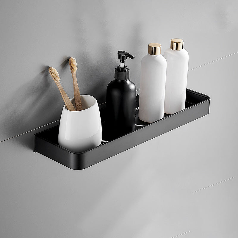 BowLift | Matt Black Bathroom Set Modern 1/2 - Piece Stainless Steel Bath Rack