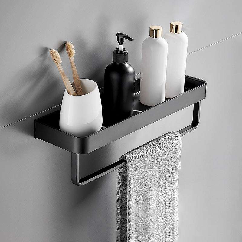 BowLift | Matt Black Bathroom Set Modern 1/2 - Piece Stainless Steel Bath Rack