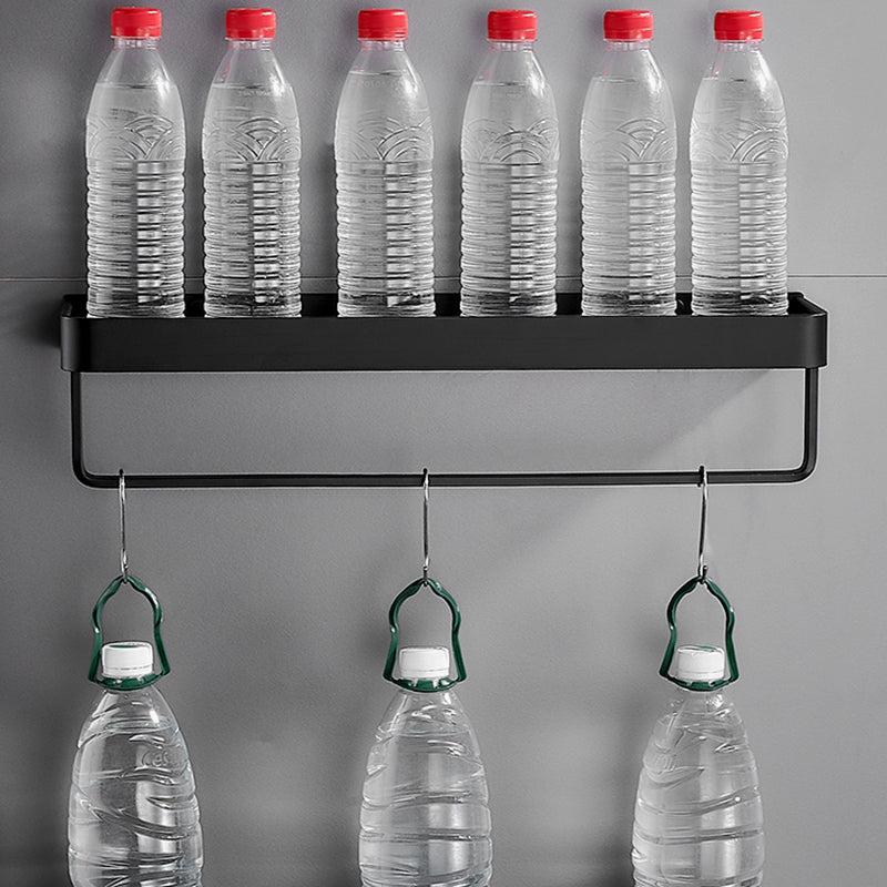 BowLift | Matt Black Bathroom Set Modern 1/2 - Piece Stainless Steel Bath Rack