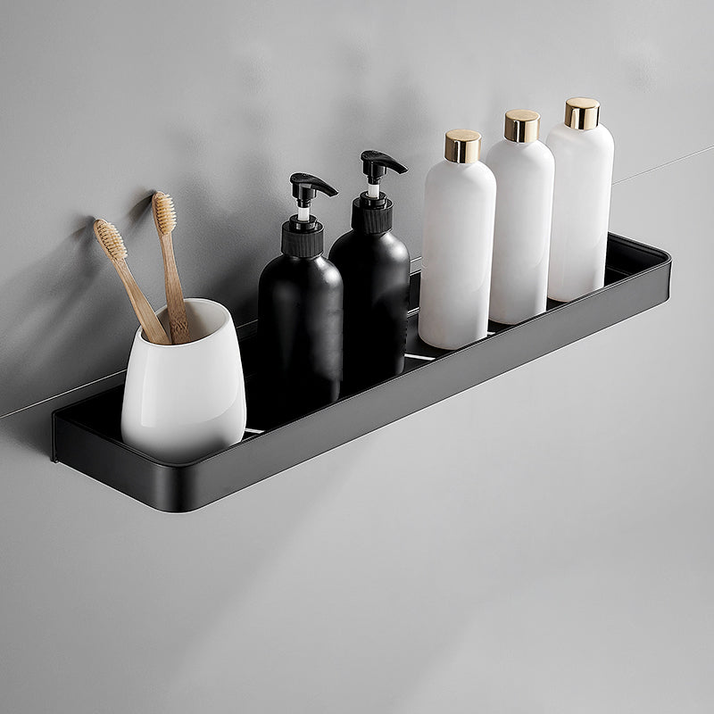 BowLift | Matt Black Bathroom Set Modern 1/2 - Piece Stainless Steel Bath Rack