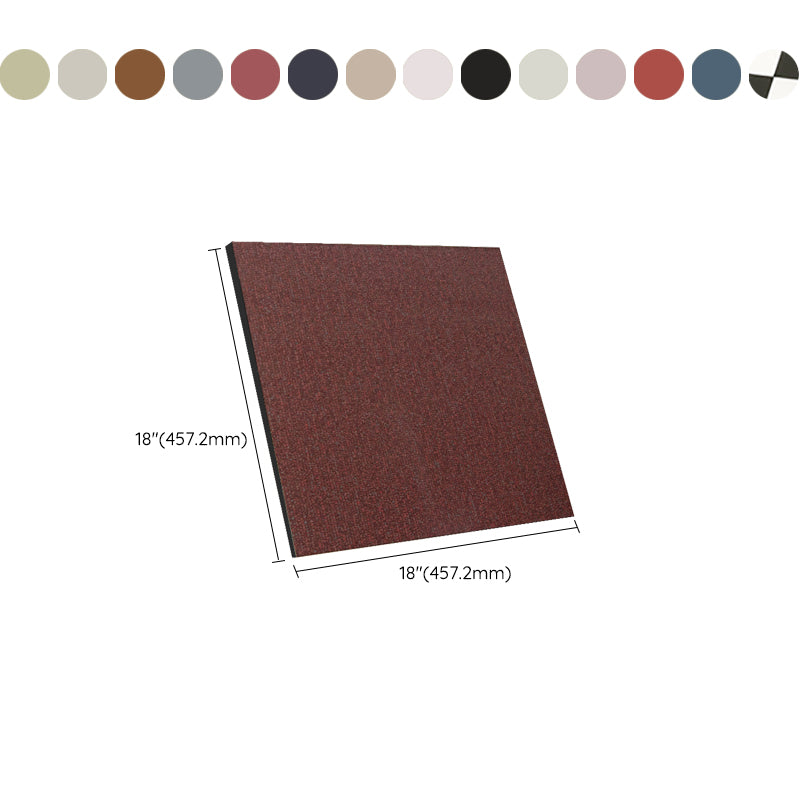 BowLift | Waterproof Plastic Floor Rectangular Fabric Look Square Edge Floor Tile