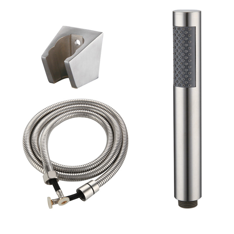 BowLift | Cylindrical Hand Shower with Self-Cleaning Stainless Steel Wall Shower Head