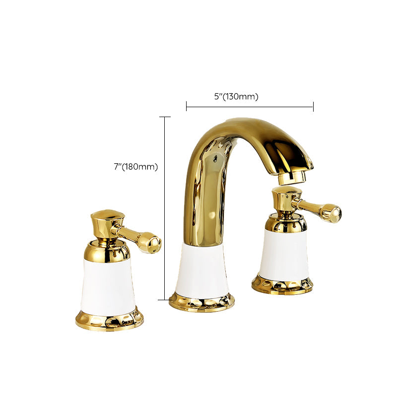 BowLift | Glam Bathtub Faucet Trim Deck Mounted Lever Handle Swivel Spout Bathtub Faucet