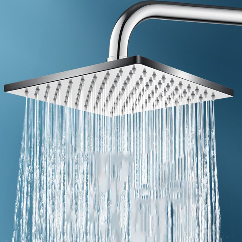 BowLift | Contemporary square shower head combination with handheld shower