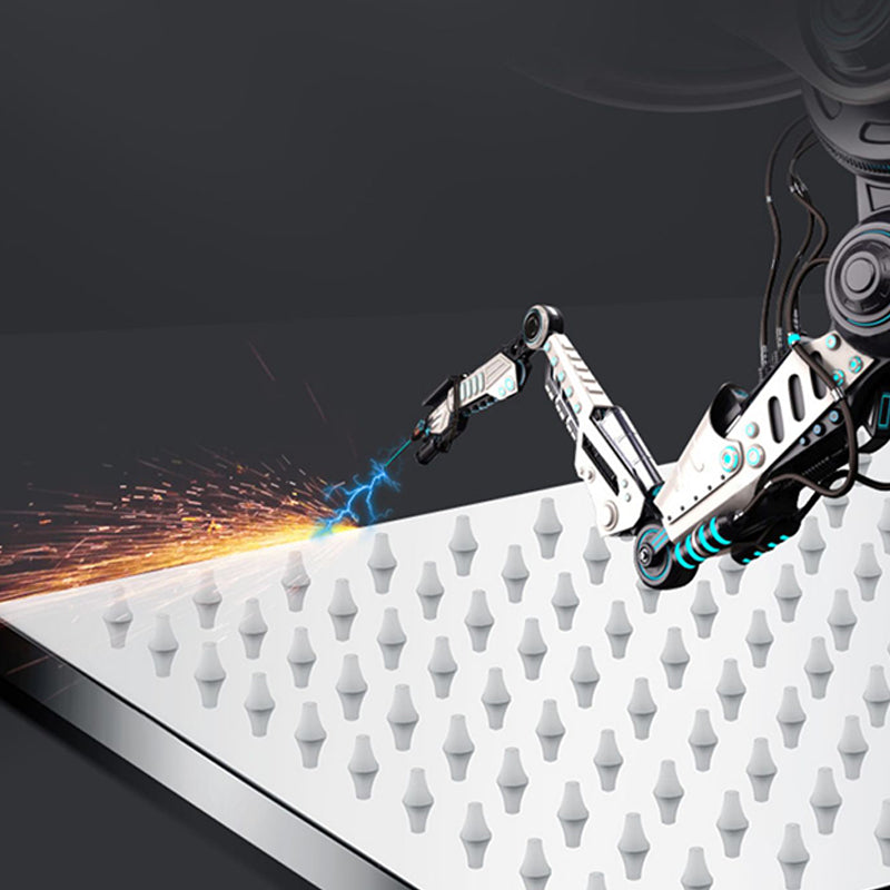 BowLift | Contemporary square shower head combination with hand shower