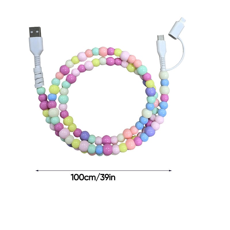 BowLift | Creative Beaded 2-in-1 Data Cable