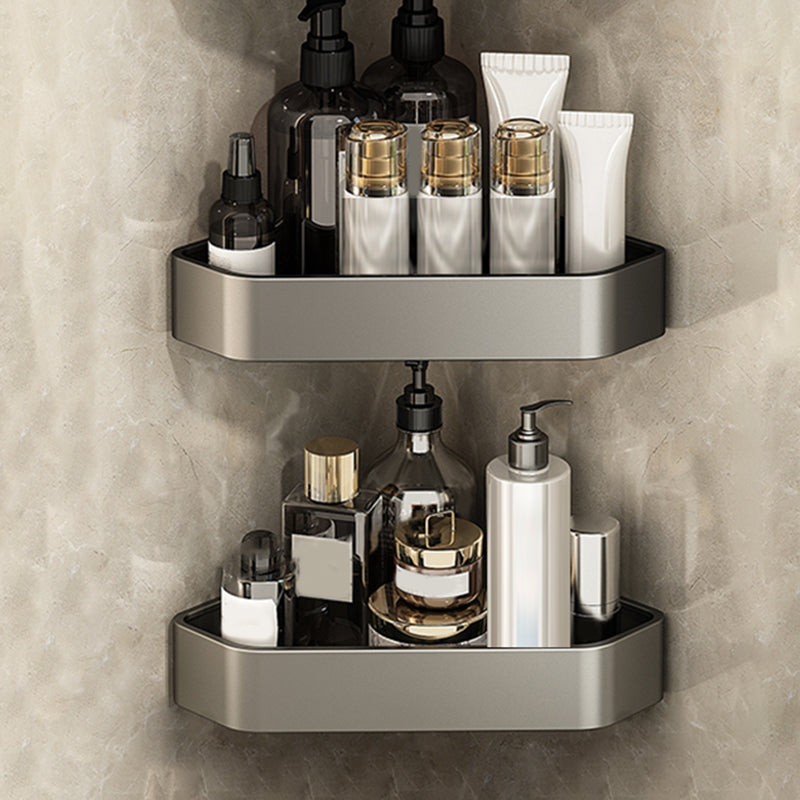 BowLift | Adhesive holder metal bathroom accessories single piece or in set with bathroom shelf