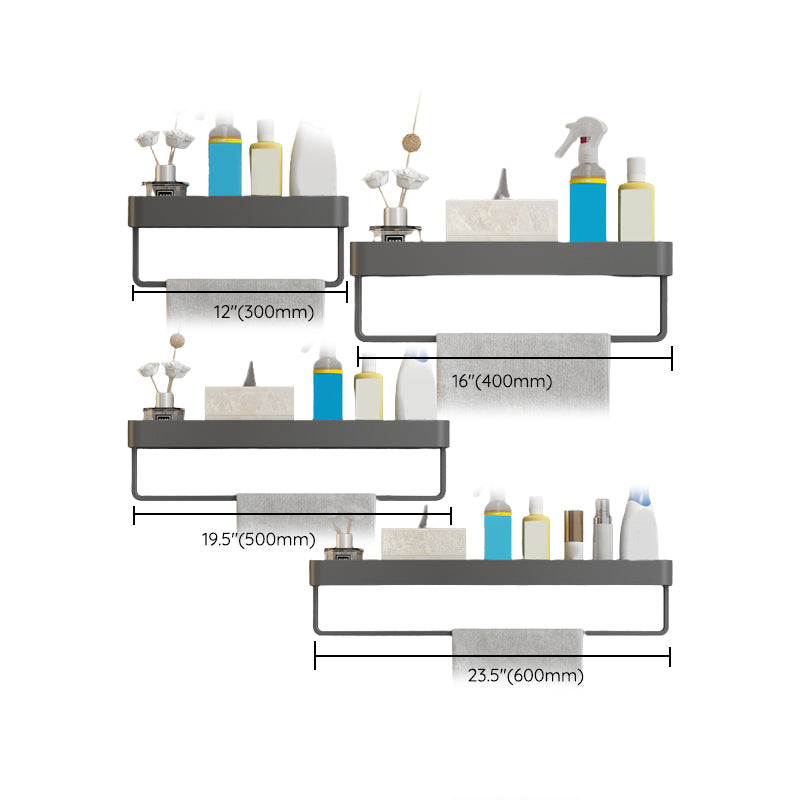 BowLift | Minimalist Matte Metal Bathroom Accessory Set Modern Bathroom Shelf
