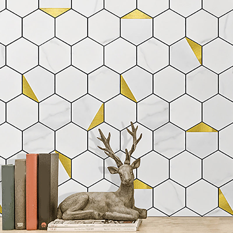 BowLift | Hexagonal Modern Peel and Stick Tiles Mosaic Tiles Peel and Stick Backsplashes