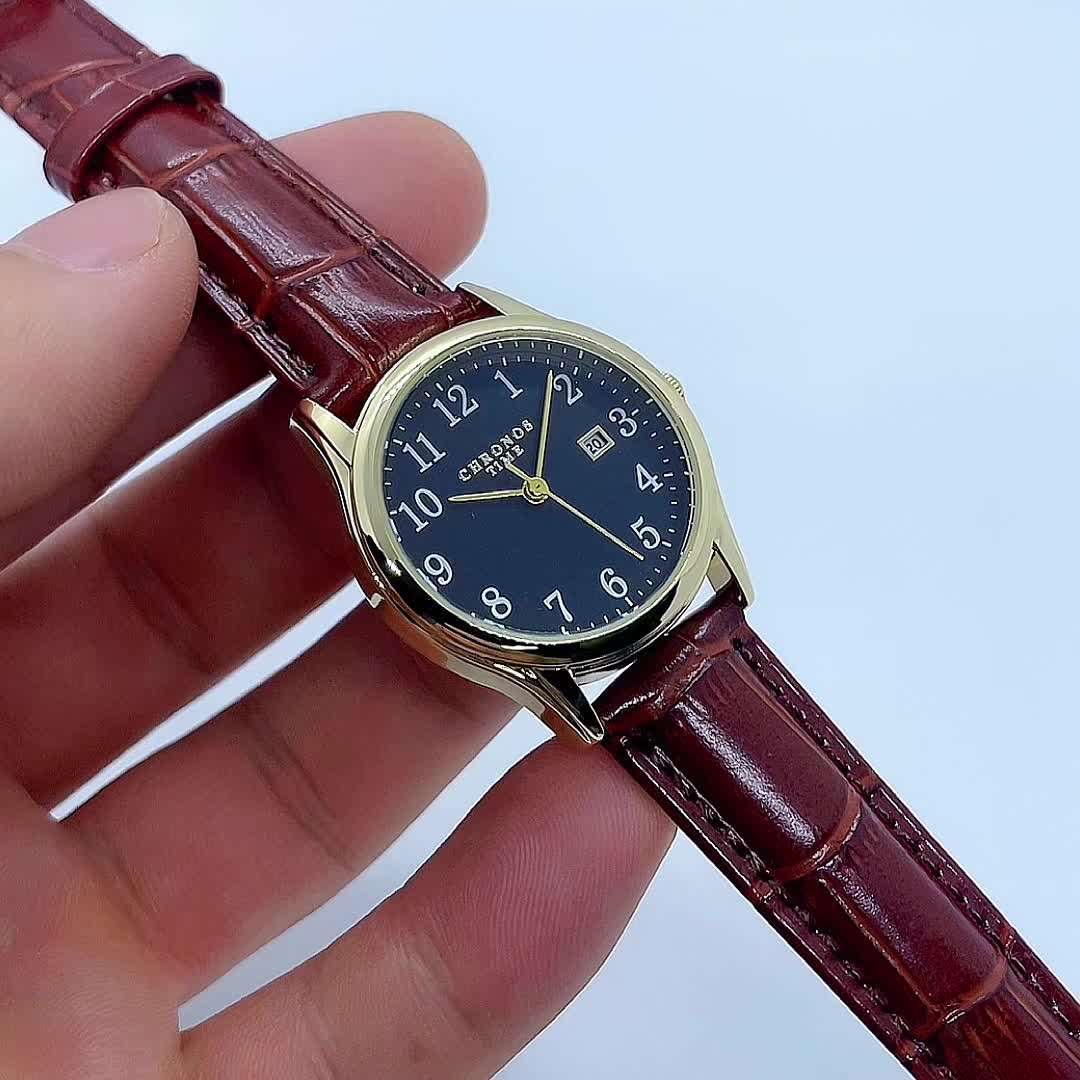 BowLift | Elegant Women’s Watch – Quartz Wristwatch with Faux Leather Strap | Perfect Gift for Her