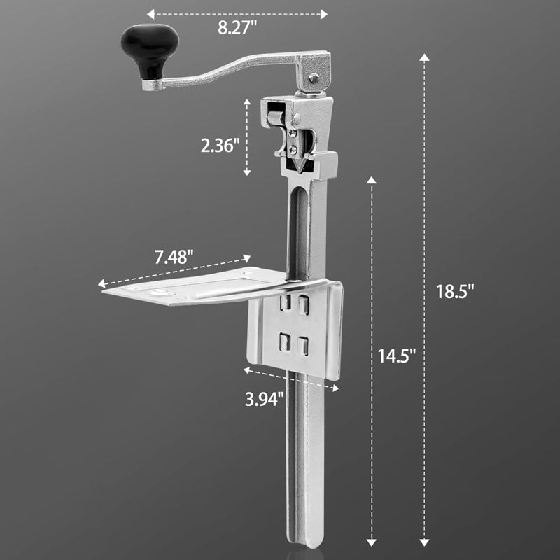 BowLift | Manual Can Opener For Cans Up to 11" Tall Commercial Can Opener Heavy Duty Can Opener