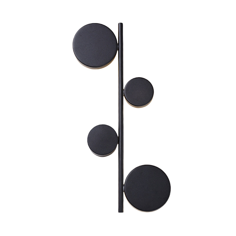BowLift | Black/Gold Finish Vertical Linear Wall Light Post-Modern 3 Heads Metal LED Wall Lamp Light