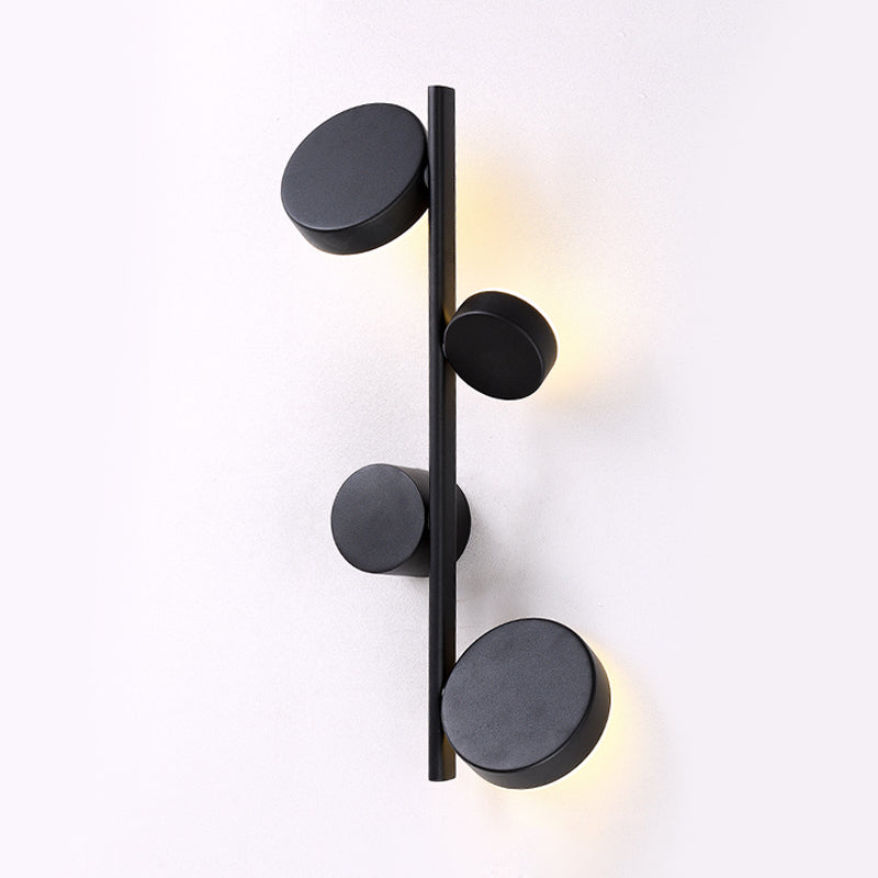 BowLift | Black/Gold Finish Vertical Linear Wall Light Post-Modern 3 Heads Metal LED Wall Lamp Light