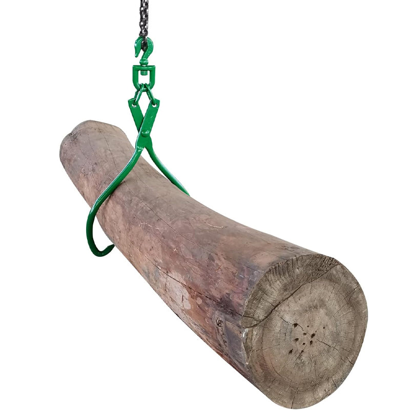 BowLift | 18 Inch Log Lifting Tongs 2 Claw Timber Claw Hook Log Skidding Tongs 18" Jaw Opening
