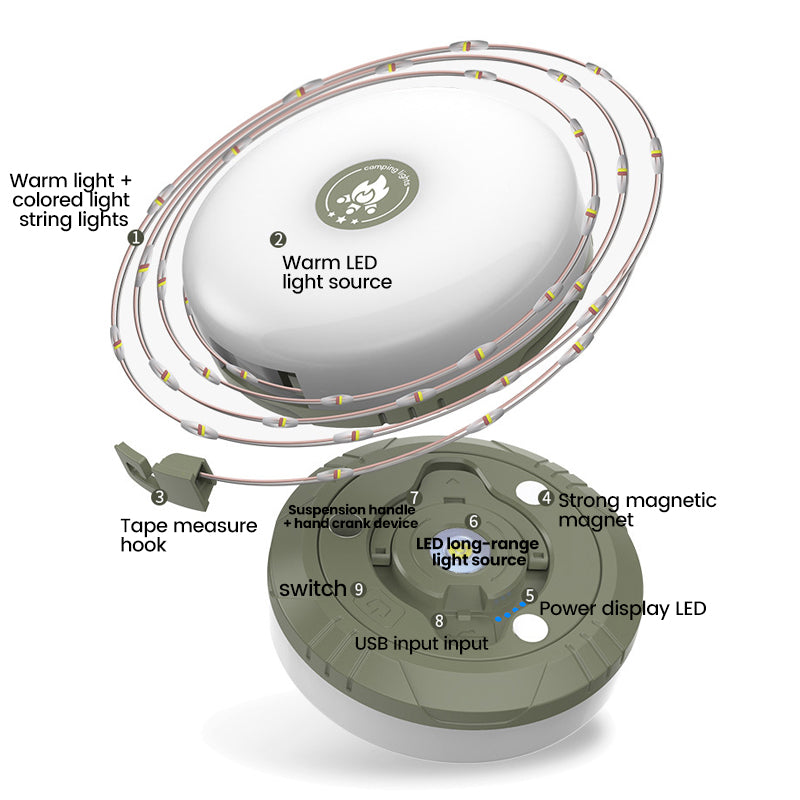 BowLift | Waterproof Portable Stowable String Light