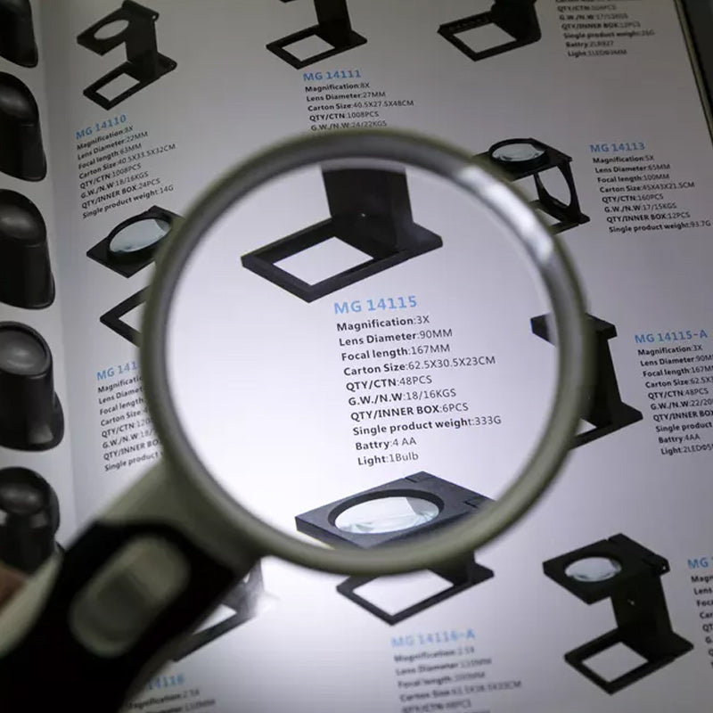 BowLift | 20X Optical Handheld Backlit Magnifier For Reading