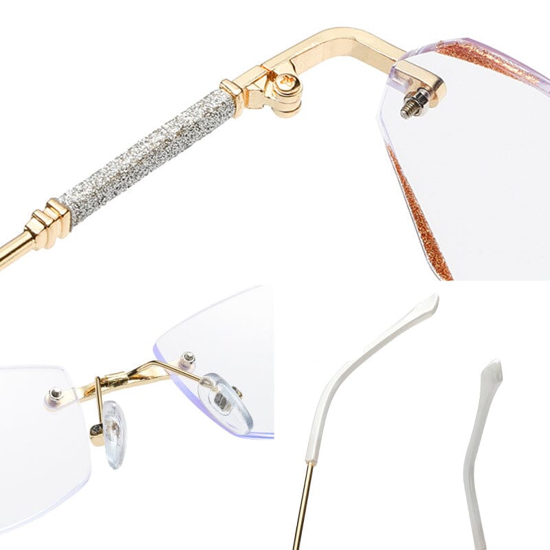 BowLift | Fashionable rimless anti-blue light reading glasses