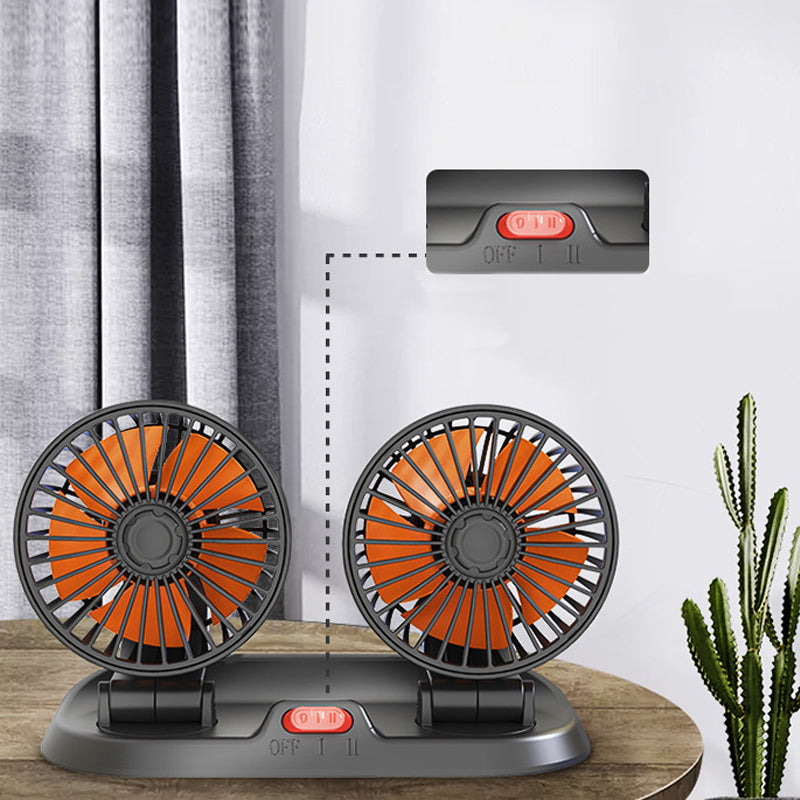BowLift | Dual Head Car Auto Cooling Air Circulator Fan