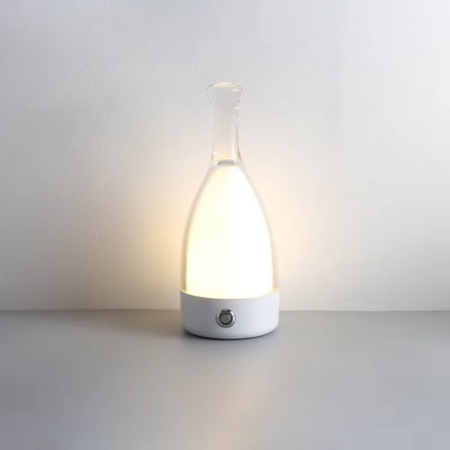 BowLift | Wine Bottle Desk Lamp with Bluetooth Speaker – Rechargeable Modern Bedside Night Light
