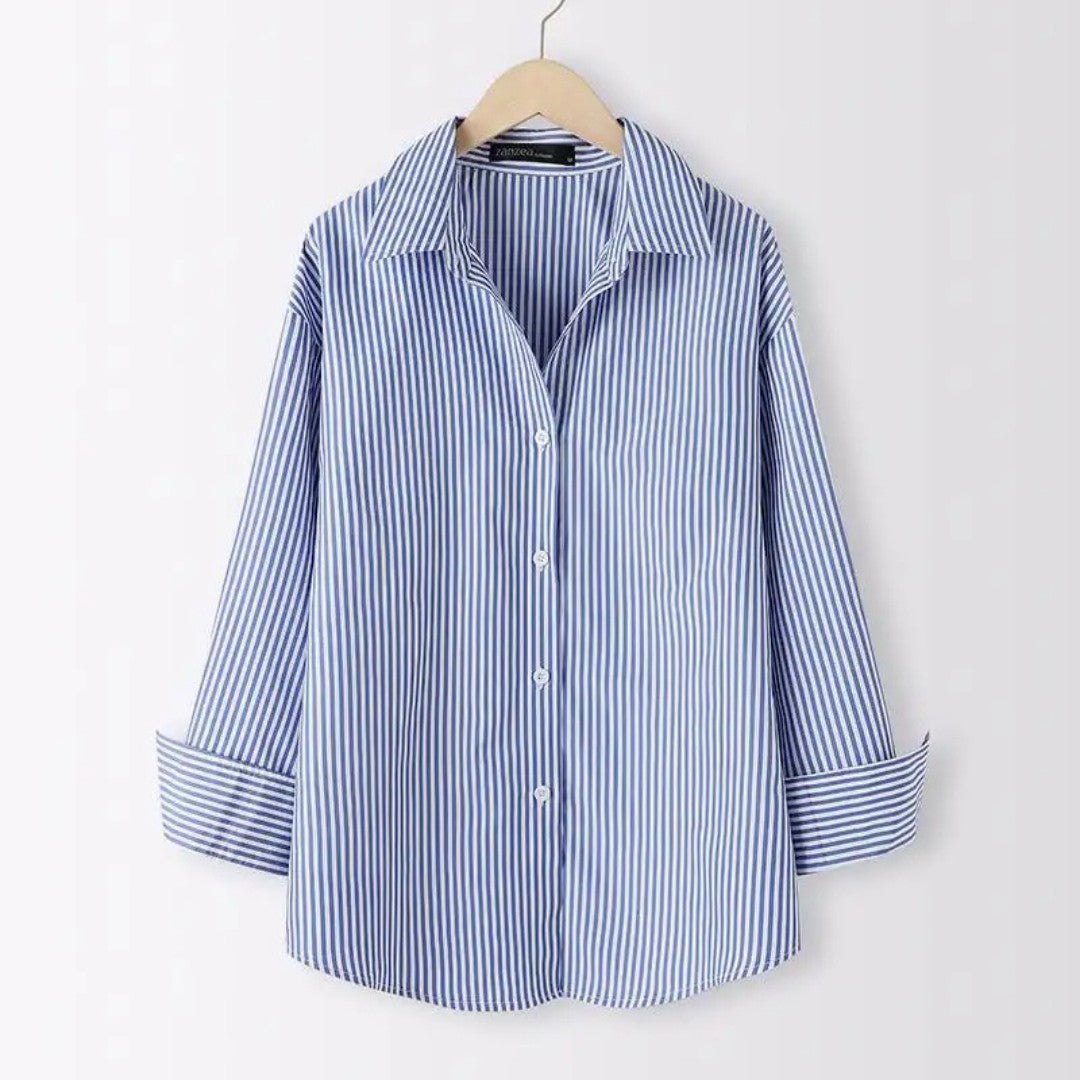 Tailored Executive Shirt with Classic Collar and Button Front