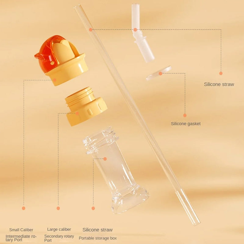 BowLift | Reusable Children's Drink Water Bottle with Straw Lid